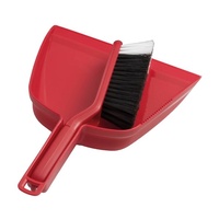 OATES Plastic Dustpad and Bannister / Brush Set - RED  B-10207-R
