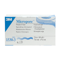 3M Micropore Medical Tape  4 ROLLS 72mm x 9.1 mtrs