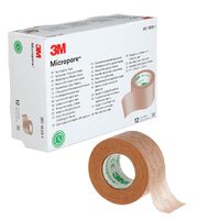 Micropore Surgical Tape Flesh Tan 25mm x 9.1m - Box/12 1533-1