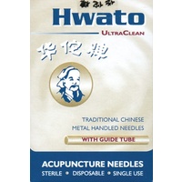 Hwato Acupuncture Needles with Guide tube - 0.25 x 30mm Box/100 HT2530