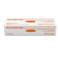 Skin Cleansing Swab 2% Chlorhexidine  + 70% Isopropyl Alcohol (Box:200)
