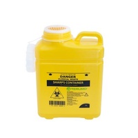 One Piece Sharps Container With Screw Lid 8L